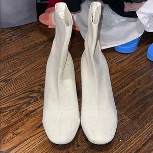Cream booties